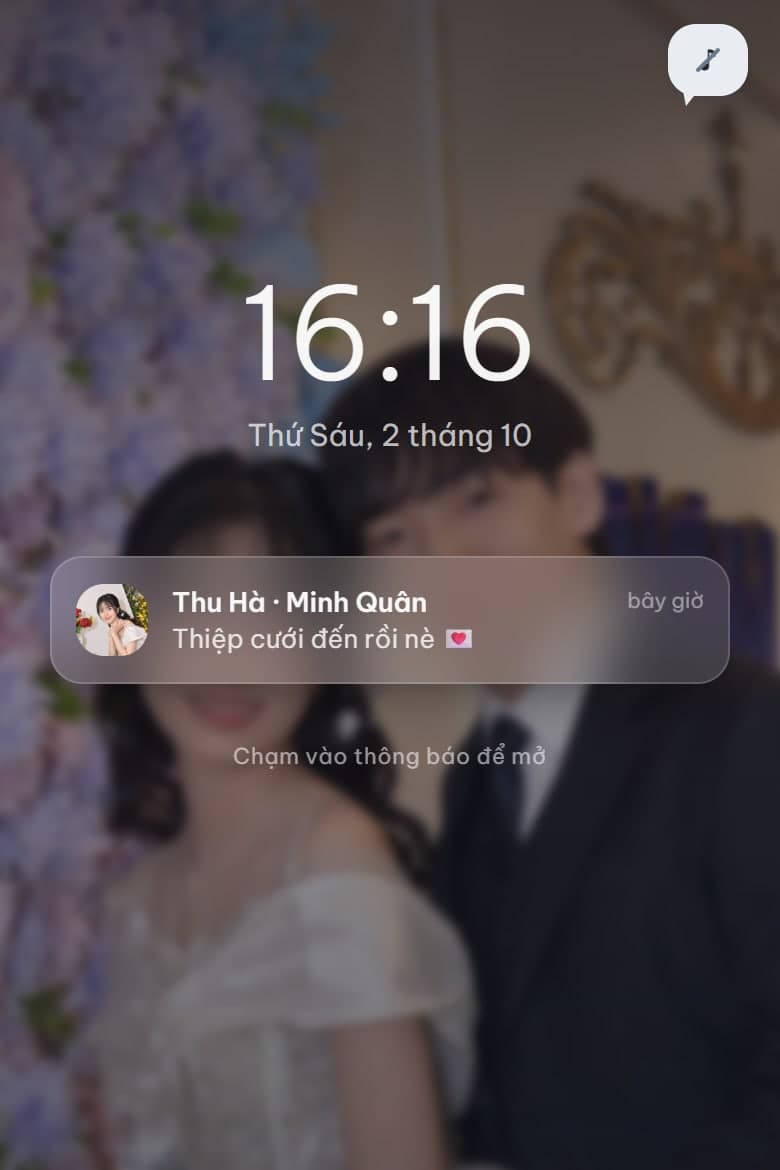 Tin nhắn mới — mẫu thiệp cưới online