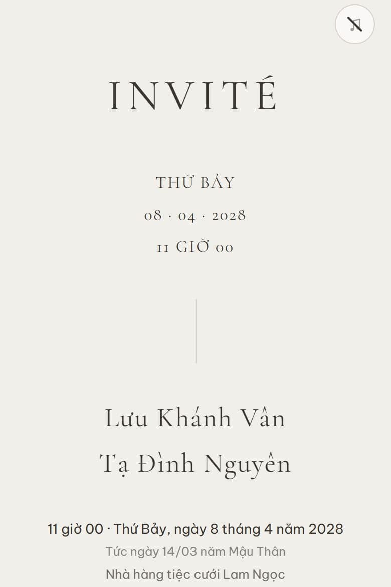 Tím hoa cà — mẫu thiệp cưới online